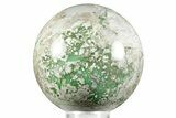 Polished Forest Green Lucin Variscite Sphere - Utah #371008-1